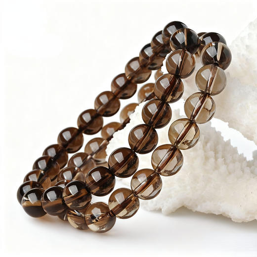 茶水晶手串 自然剔透 颗颗精选 商品图1