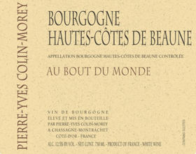 Pierre-YvesColin-MoreyBourgogneHautesCotesdeBeauneAuBoutDuMondeBlanc皮埃尔伊夫柯林莫雷上博纳丘布特杜世界白葡萄酒2022【Y】