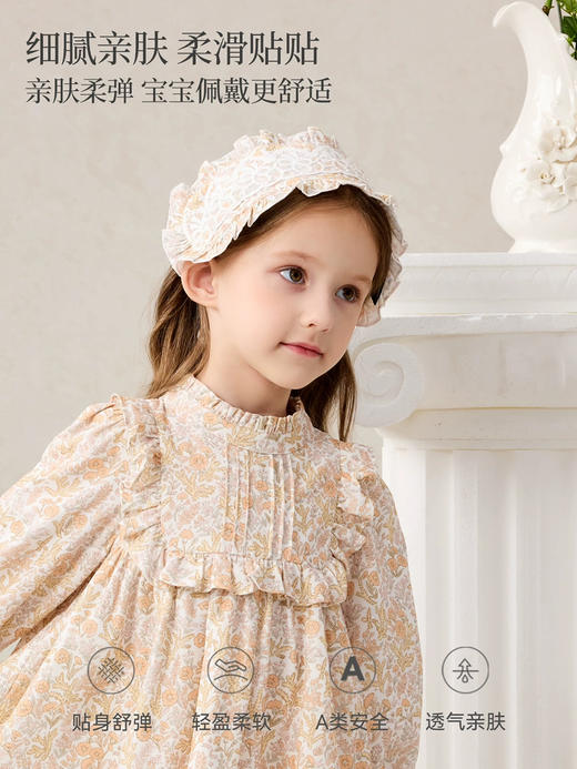 Domiamia 女宝宝梭织花边头带 1-3岁法式蕾丝发饰 商品图0
