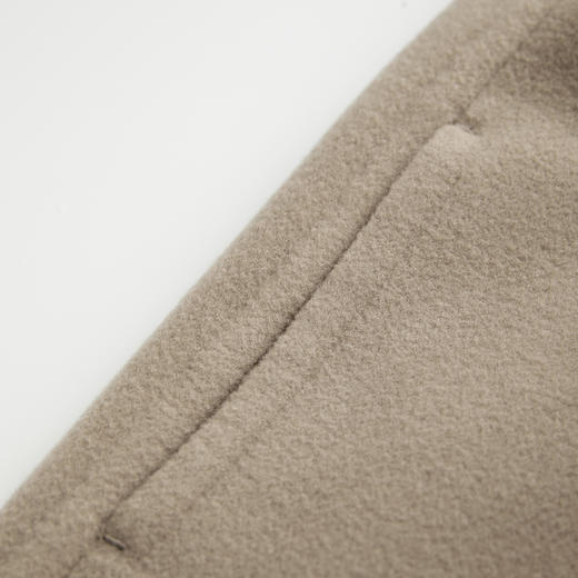 ROMI STUDIO"棕标系列"羊毛绒感双面呢连帽气质大衣RWCAWG4869 商品图4