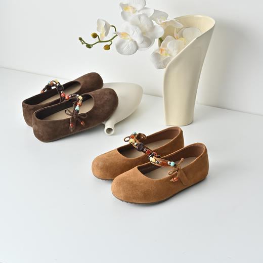 经典鲨2025秋季专柜新品百搭圆头美拉德软底日常通勤单鞋女KW65-537201 商品图2