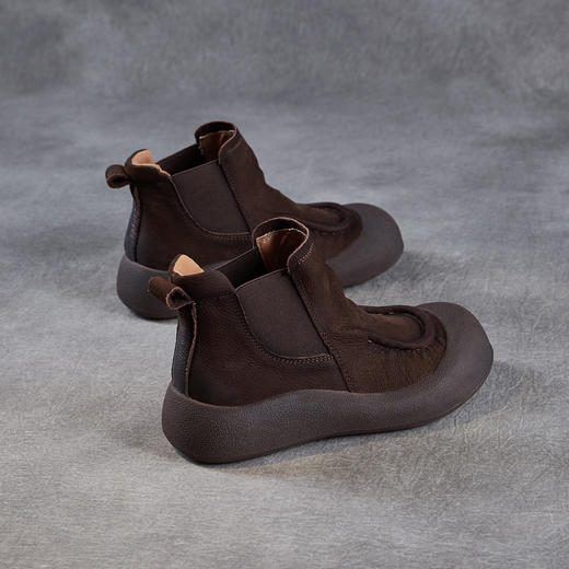 ZM 258590休闲丑萌大头鞋复古圆头舒适马丁靴 商品图3