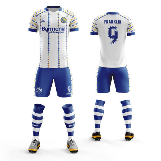 ORKY沃恺新品定制足球服套装男组队训练服成人短袖运动足球衣订制 商品图4