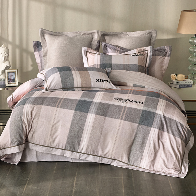 多喜爱 全棉磨毛床上用品四件套 米兰印象/青颜诗韵hl 【新疆棉磨毛】【柔暖触肤】【精美礼盒】【丝绒织带】温暖舒适 手感细腻