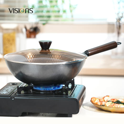 【自营】 康宁 铁锅32cm 无涂层精铁炒锅 黑耀精铁 家用爆炒 商品图1