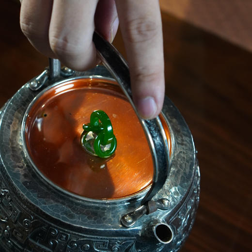 杨兴录1L饕餮纹提梁壶 约510g左右 商品图7