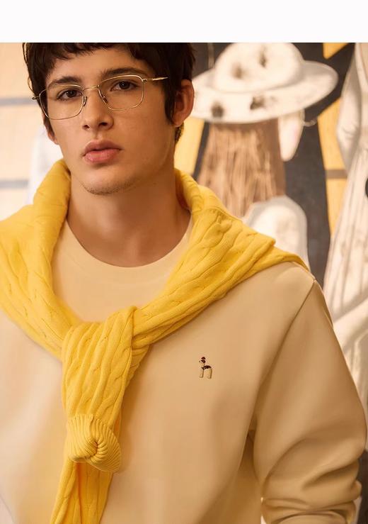 H@ZZYS 25新款右臂字母刺绣圆领卫衣 Z-15620 商品图4