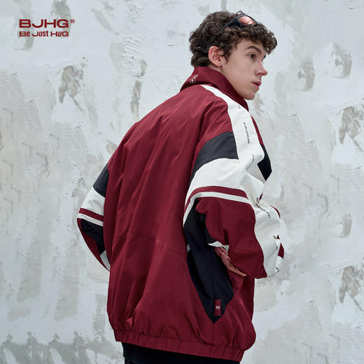 BJHG不计后果复古运动外套男款秋季新款结构撞色设计感夹克外套女 商品图2