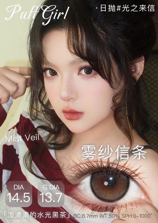 puff girl日抛 暖光信笺 棕/雾纱信条 灰 14.5mm 日抛无售后！ 商品图0