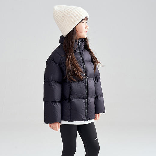 笛莎Deesha 2025冬季新款男女童时尚三防抗菌绒立领短款羽绒服 商品图2