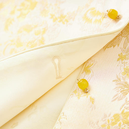 「高货wl」全新升级【铂金会员339/天猫459/差价120】(93717)洛诗琳瑞彩琼纹金线提花外套2025秋季国风两面穿上衣女 商品图3