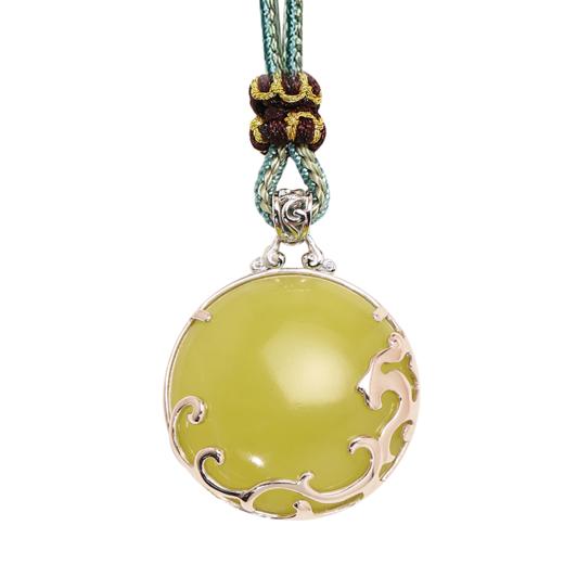 董易奇2026丙午马年十二生肖属龙吊坠岫玉吊坠男女项链吉祥物 商品图4