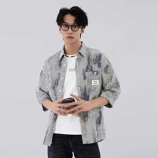 【新品上新】HX 秋季翻领中袖衬衫S103533146101 商品图0