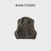ROMI STUDIO“绒雾”小湖羊羔胎羊皮毛一体水波纹马甲RWCWW86346 商品缩略图3