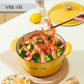 【自营】 康宁 晶典铸铁珐琅锅 3.4L  复刻版双色可选 锁鲜保温