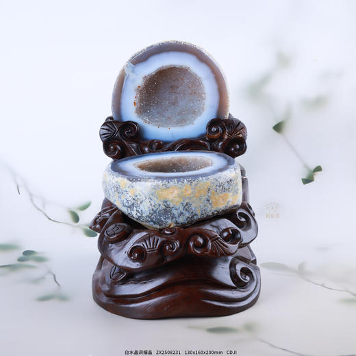 【风生水起】白水晶洞细晶   ZX2508231 商品图0