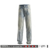 REDCHARCOAL红炭 0086版型系列浅色牛仔裤男经典基础版水洗直筒裤 商品缩略图0
