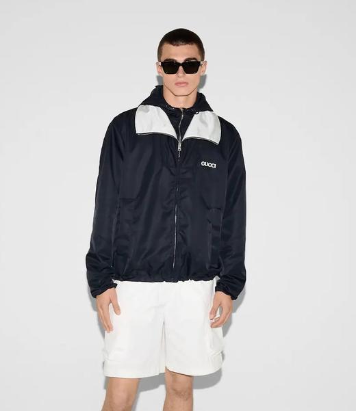 男款可拆卸帽尼龙夹克外套012 商品图4