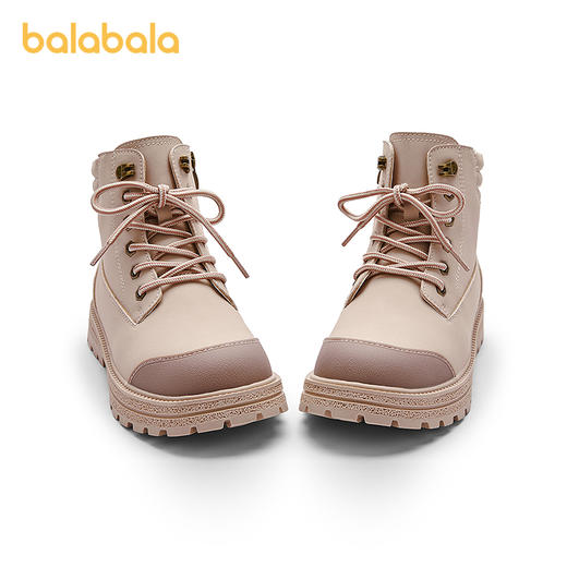 巴拉巴拉童鞋儿童靴子马丁靴女童秋冬短靴潮防滑户外鞋子时尚百搭 商品图4