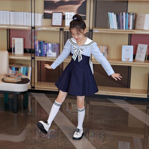海军风连衣裙 商品图0