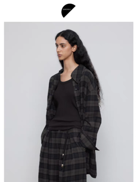 半圆/Q5721736/H型显瘦格纹衬衫