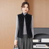 KQ秋冬季优雅中式国风坎肩毛呢马夹女复古盘扣无袖上衣羊绒毛呢外套 商品缩略图0
