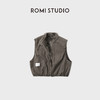ROMI STUDIO“绒雾”小湖羊羔胎羊皮毛一体水波纹马甲RWCWW86346 商品缩略图1