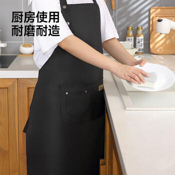 五月花围裙简约时尚家居厨房围裙 防溅油防污防水围裙男女通用 JJ-743 商品图4