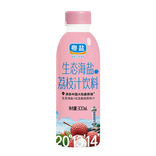 生态海盐荔枝汁饮料300ml*15瓶/箱 商品图4