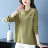 E6670-148中年女士毛衣百搭针织衫2025新款冬装遮肚子上衣大码妈妈打底衫潮 商品缩略图1