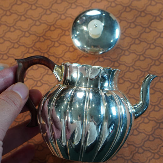 瓜瓣飞把壶 银壶 约130g左右 商品图5