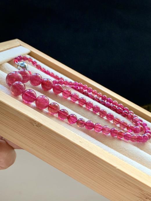 4.7-12mm红碧玺项链 商品图3
