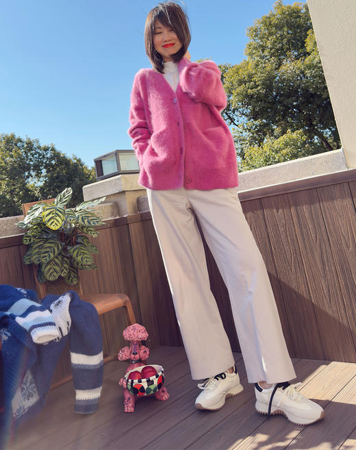 westory2025年春季新款休闲风厚底平跟舒适百搭阿甘鞋休闲运动鞋W25AM58661 商品图5