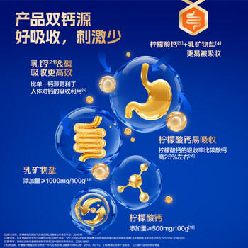 蒙牛悠瑞 骨宜高钙富硒中老年成人奶粉800g/罐 乳清蛋白 营养送礼 商品图2