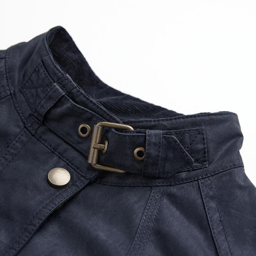 ROMI STUDIO“复古英伦”油蜡混纺做旧防风夹克外套 RWCAWY4691 商品图3