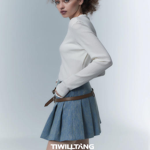 启世录TIWILLTANG“榕秩暹翊”时装原创先锋可调节短袖T恤男上衣 商品图2