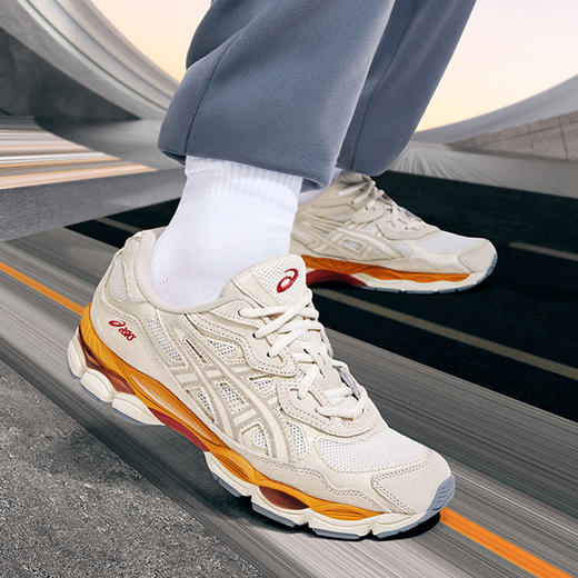 【双旦特惠:品牌特卖场福利限购活动】ASICS亚瑟士新款男女GEL-NYC运动时尚复古减震透气情侣休闲鞋 商品图1
