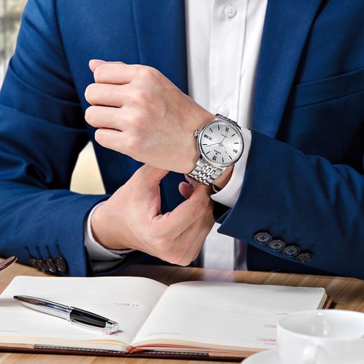 依波表EBOHR情侣款手表男女表自动机械表日历简约官方正品3614 商品图5