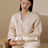 金三塔100%桑蚕丝丝绵衣裤套女新中式真丝轻奢缎面保暖睡衣套装   YSFFD206 商品缩略图1