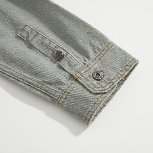 男款水洗棉质牛仔衬衫外套014 商品图2