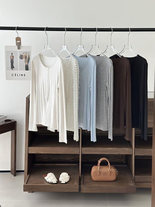 正品醋酸进口澳大利亚羊毛奥地利进口兰精天丝打底衫 商品图0