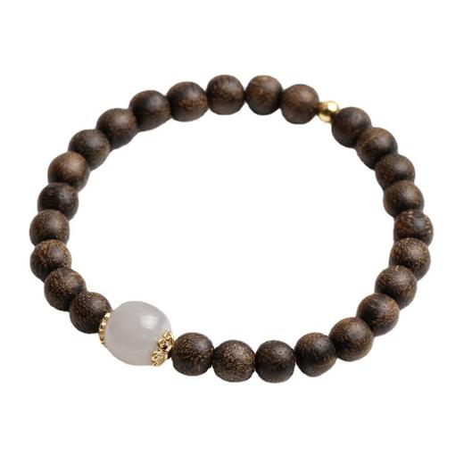 【普陀山】沉香和田玉佛珠-普陀山发货 商品图4