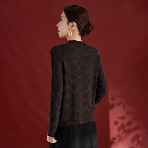 SM 1549羊毛打底衫高级感气质桑蚕丝修身 商品图3