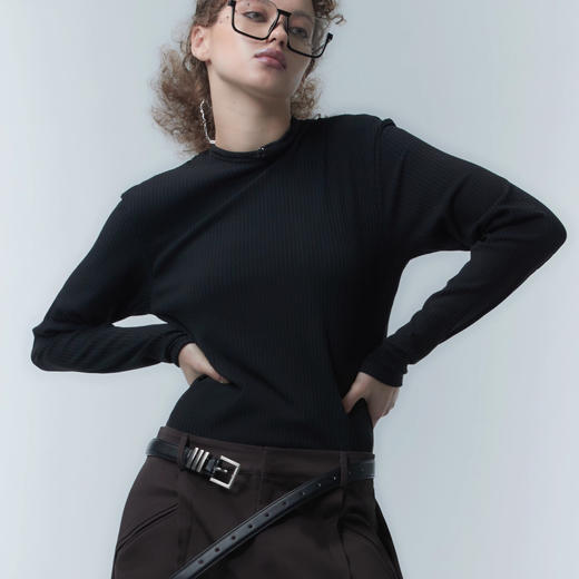 启世录TIWILLTANG“榕秩暹翊”时装原创先锋可调节短袖T恤男上衣 商品图1