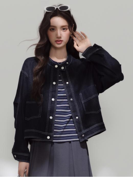 🌟【Avann港风复古初秋工装牛仔衬衫&外套系列】解锁美式复古学院风！🔥重磅金扣+正肩剪裁，一件穿出90年代胶片感！ 🌈 这几款牛仔外套真的太绝! 商品图8