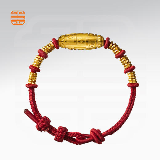 玺匠金铺《足金九眼天珠》足金9999 黄金吊坠项链 商品图2