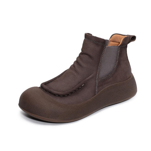 ZM 258590休闲丑萌大头鞋复古圆头舒适马丁靴 商品图4