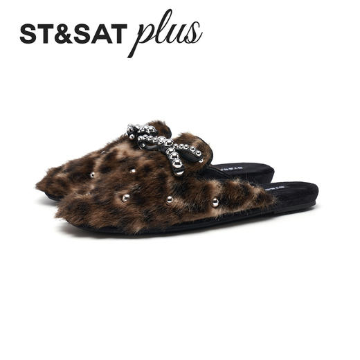 【微醺系列】星期六复古慵懒毛绒穆勒拖SSD4114156 商品图11