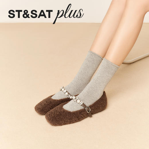 星期六精致珍珠钻扣毛绒玛丽珍SSD4111537 商品图1