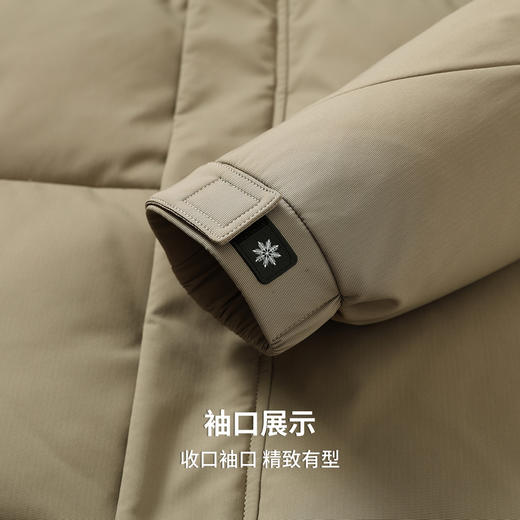 【含鸭绒】圣得西男士加密梭织连帽羽绒服2025秋冬款简约易搭外套 商品图8